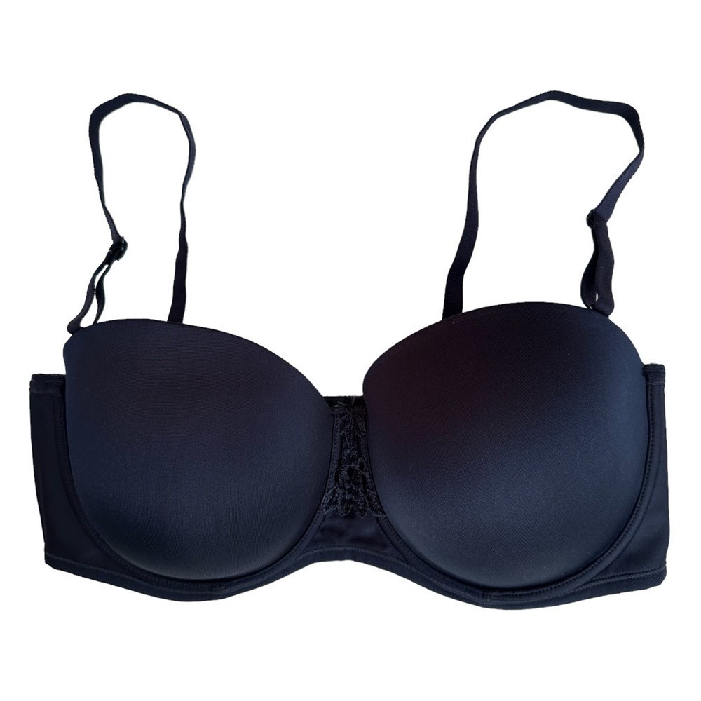 Vanity Fair Bra Womens 40D Black Beauty Back Multi-Way Straps Wired Padded